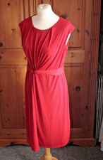 Principle red wrap style dress . size 14
