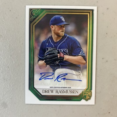2021 Topps Gallery Green Rookie Auto Drew Rasmussen Rays Auto RC 93/99