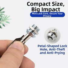 Lucchetto compatto in lega di zinco f??r MINI Leuchtk?sten pressa a spinta sicurezza Desi