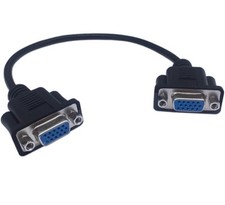 CERRXIAN 1ft VGA SVGA 15 Pin HD15 Female to Female