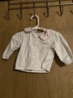 Vintage Fine & Dandy white long-sleeve blouse Size 6/9 Months — photo 1