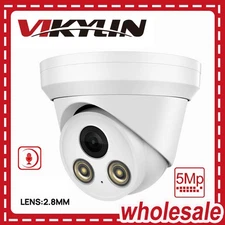 Vikylin 5MP Security IP Camera Mic Full Color Human Vehicle Detection Outdoor US