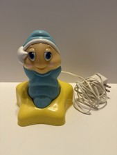 Playskool Baby Glo Worm Night Lamp Works 1991 Vintage Great Condition