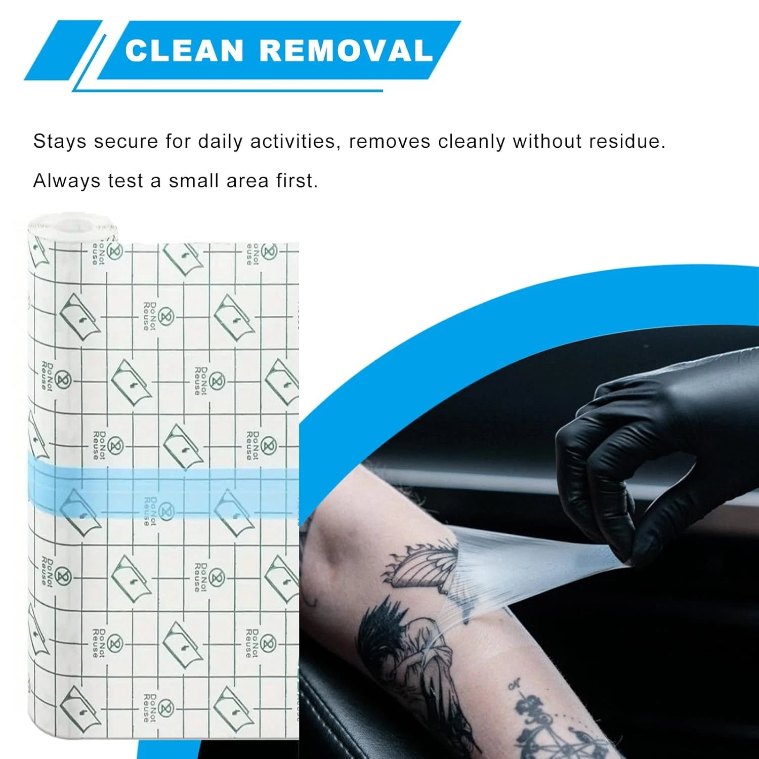 Emalla 3 Rolls Tattoo Second Skin Film Waterproof Tattoo Aftercare Bandage image 7