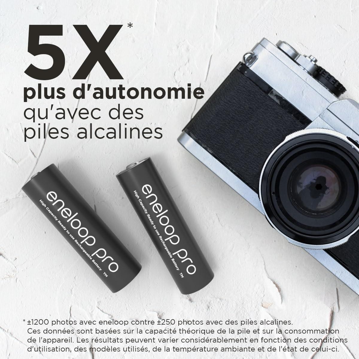Panasonic Eneloop Pro BK-3HCDE pack accumulateurs AA LR06 rechargeables