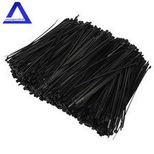 1000Pcs Double-Sided Toothed Cable Ties, 12 inch, 100 lbs, Self-Locking, Nylon