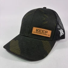 Cameron Hanes KEEP HAMMERING Trucker Hat Cap OSFA Camo Retired Branded Bills