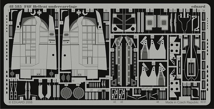 Eduard Accessories 48585 - 1:48 F6F Hellcat Undercarriage For Eduard Kit - Ä
