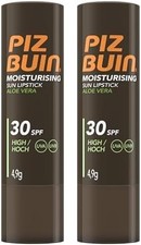 Image of Piz Buin Moisturising Sun Lipstick SPF 30, 4.9g (Pack of 2)