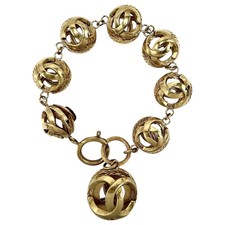CHANEL Bracelet Ladies Coco Mark Coco Circle Accessories CHANEL GP Approx. 53.9g