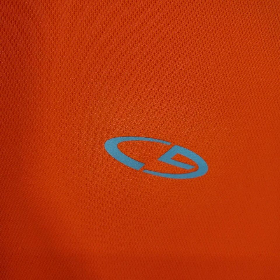 Camiseta deportiva Champion Running manga larga dúo naranja seca negra para hombre Foto 3 de 4