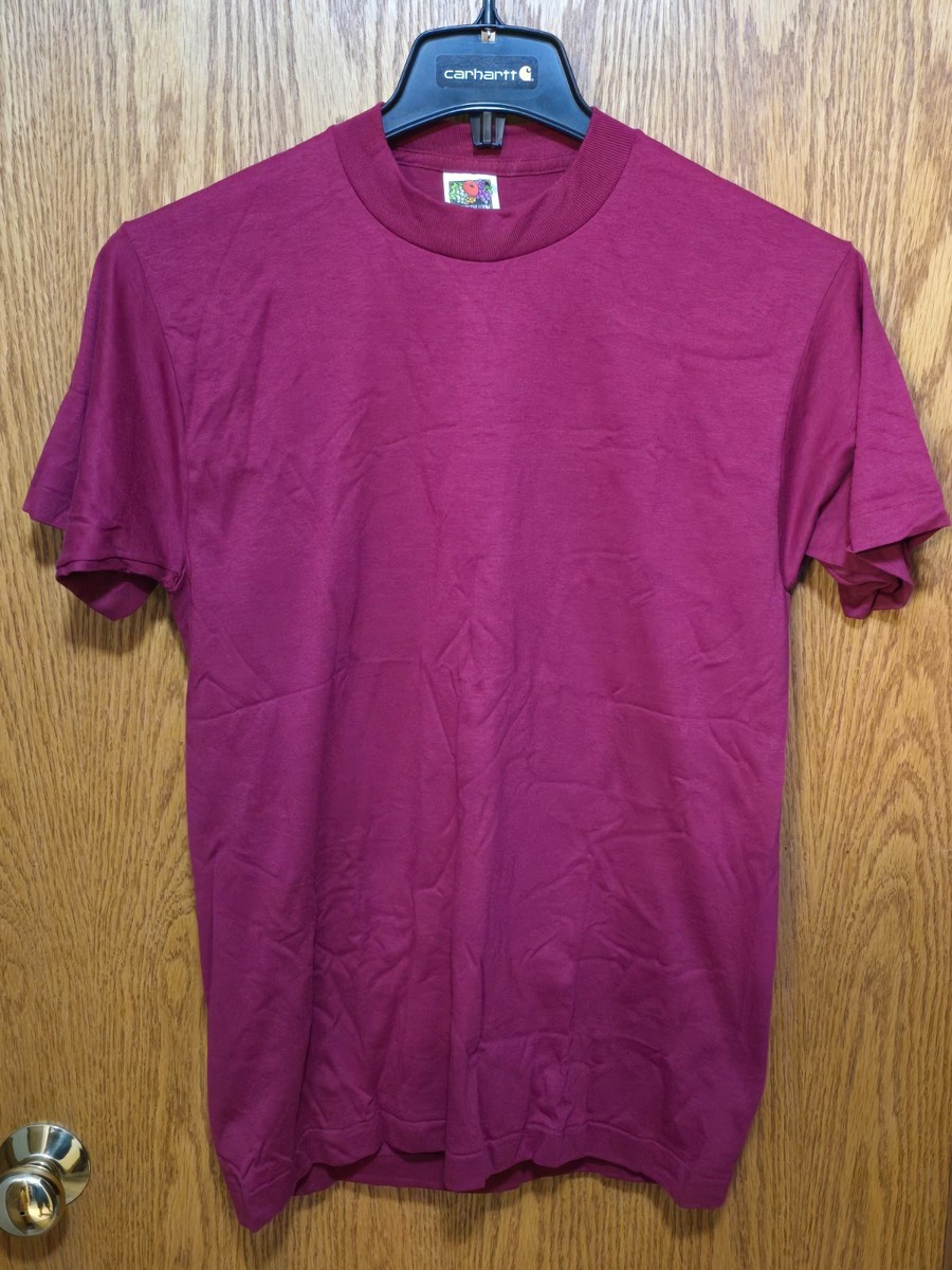 Vintage Fruit of the Loom T-Shirt Blank NOS USA Made 80s 90s