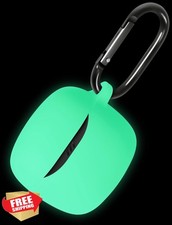 Geiomoo TPU Case JBL Tune Flex 2 Luminous Green Protective Cover w/Carabiner