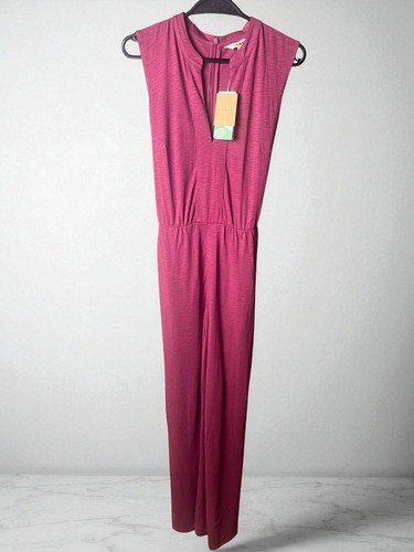 Boden Jumpsuit rosa UK12R neu mit Etikett - ärmellos weites Bein Schlüssellochausschnitt 💗  - Bild 1 von 4