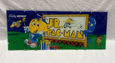 Jr Pac Man Aarcade Original Glass Marquee