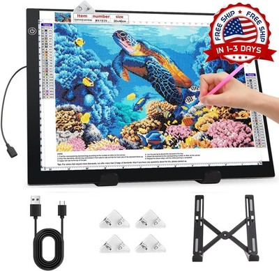 Tableta de luz A3 para kit de pintura de diamantes, 4800 lux, superbrillante NEW