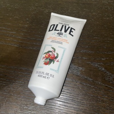 KORRES Pure Greek Olive Body Cream Peach Blossom 13.53 oz Sealed / Missing Cap