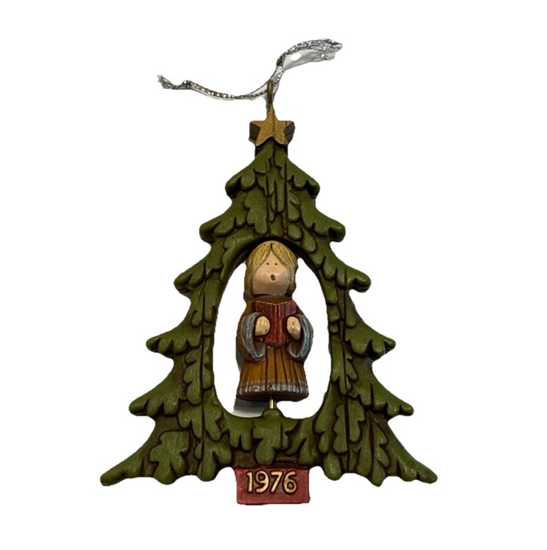 Vintage Hallmark Tree Trimmer Twirl About 4" Angel Christmas Ornament 1976