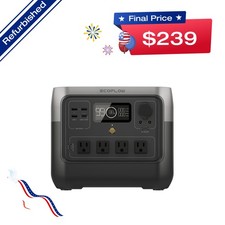 EcoFlow RIVER 2 Pro 768Wh Portable Power Station LFP Certified Refurbished