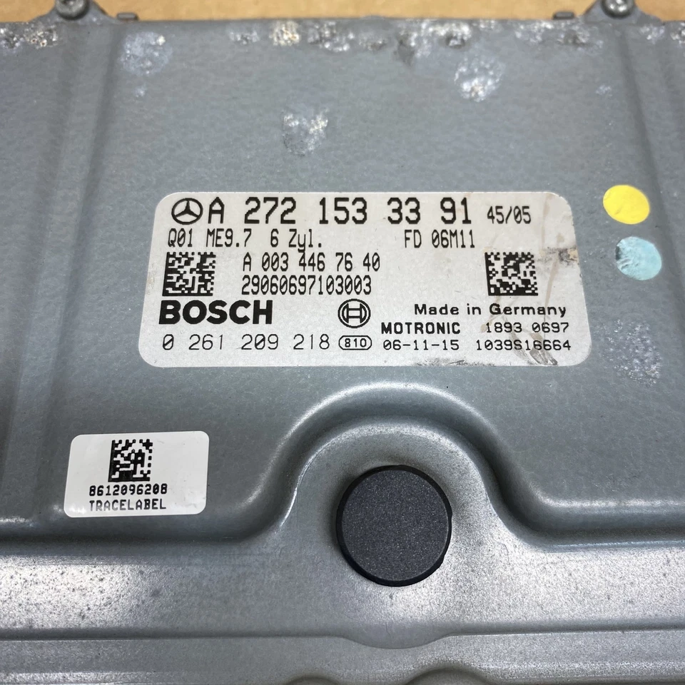 06-08 Módulo de control del motor ECU MERCEDES-BENZ C280 E350 SLK300 CLK350 2721533391 Foto 4 de 4