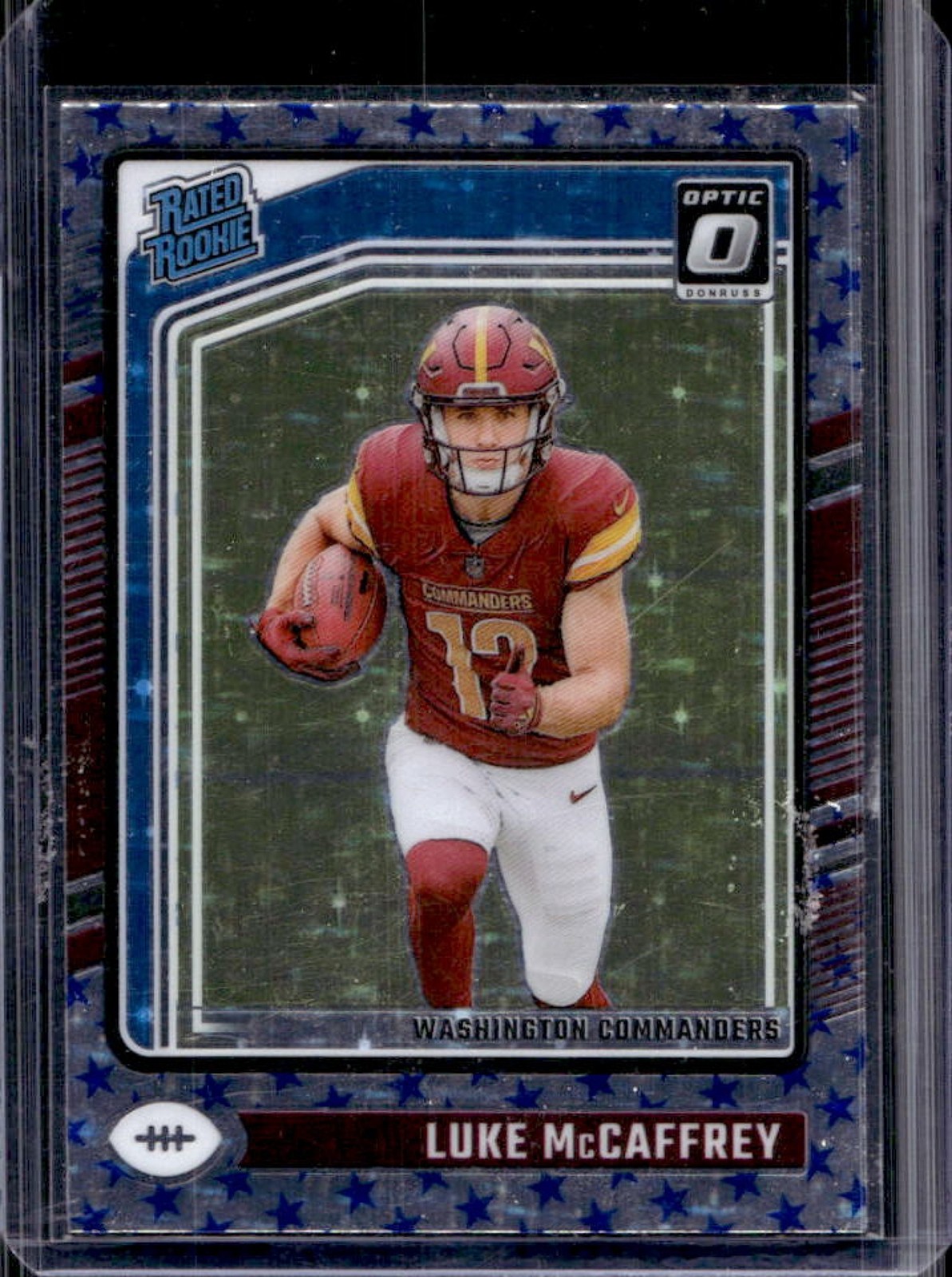 2024 Panini Donruss Optic Luke McCaffrey Stars Rated Rookie #268 Commanders