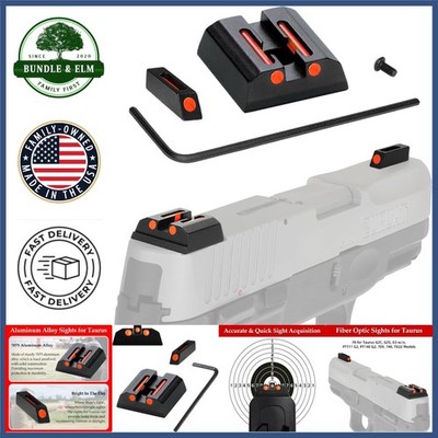 Precision Fiber Optic Sights for Taurus G2C G2S G3 with Assembly Allen Wrench