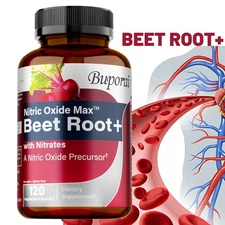 Nitric Oxide Beet Root - Nitrates - Heart Health, Sports and Fitness Performance