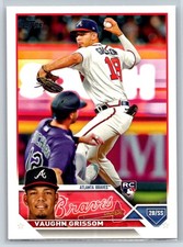 #275 Vaughn Grissom, Atlanta Braves - RC 2023 Topps  Series 1 Base
