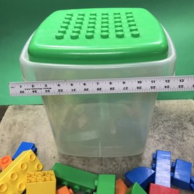 Lego Duplo Quatro 5357 Bucket - Large Chunky Bricks Compete W/Container Tub