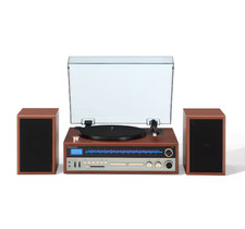 Crosley 1975T Record Player With Speakers Walnut CR6038B  WA