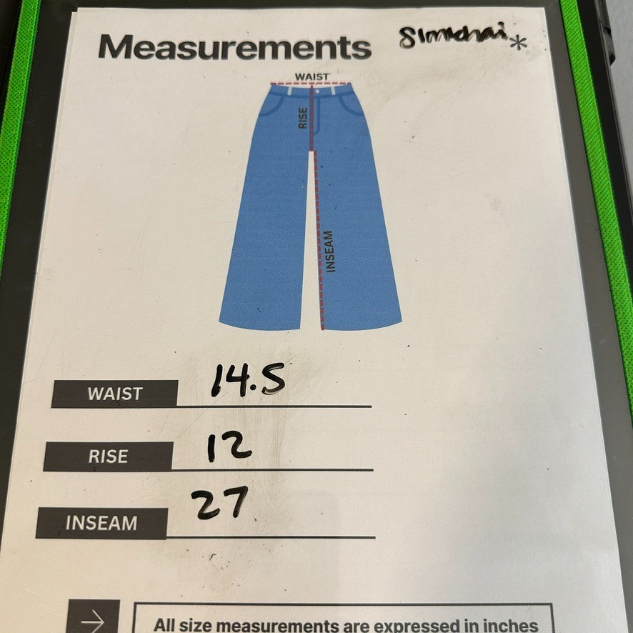 Jonathan Simkhai Side Button Jeans Light Wash Dis… - image 9