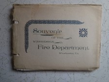 WINCHESTER VA FIRE DEPARTMENT RARE BOOKLET - HISTORY AND FIRE COMPANIES 1897