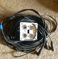 Recessed Wall/floor  XLR STAGE BOX With Gold Plated Nuetrik Ends