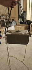 Radley Leather Grey Bag With Gold Chain Crossbody/shoulder. Brand New.