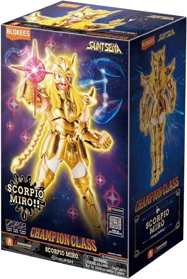 Champion Class 03 SAINT SEIYA SCORPIO MIRO Figure Model Kit By Blokees