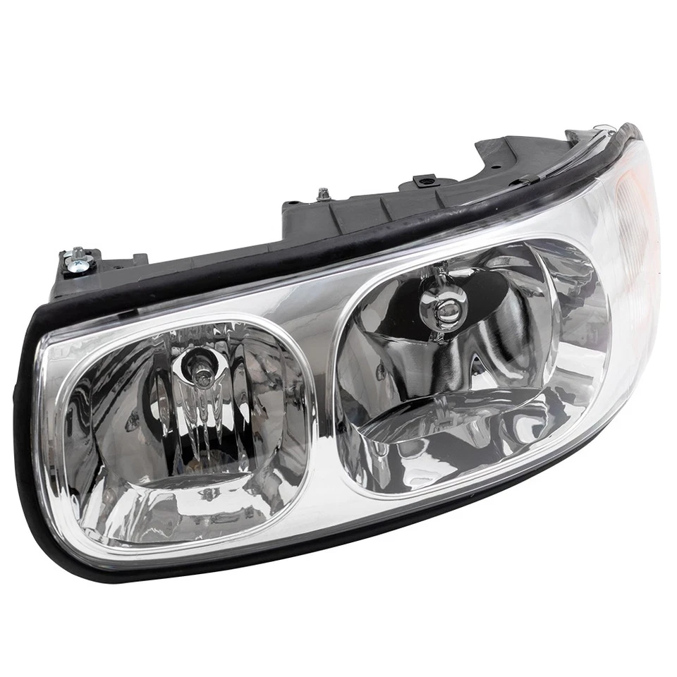 Fits 2000-2005 LeSabre Headlight Custom w/ Fluted High Beam 3 Bulbs Set Foto 2 de 4