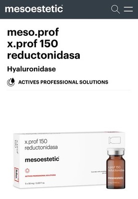 MESOESTETIC X.PROF REDUCTONIDASE 150 IE/ML 5 X 50MG