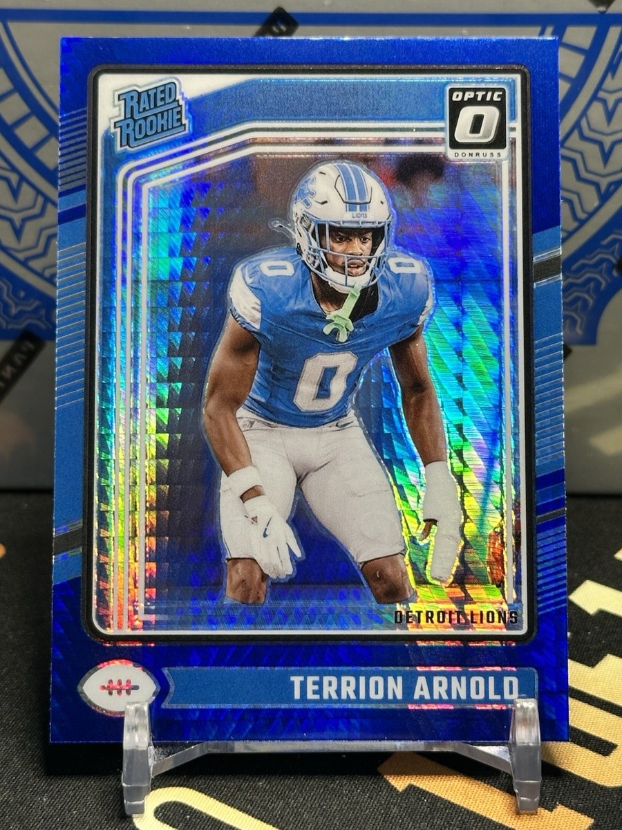 2024 Panini NFL Donruss Optic - Terrion Arnold Blue Hyper