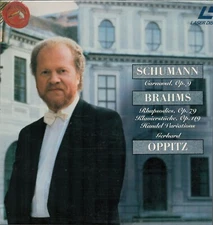 Schumann: Carnaval/Brahms: Rhapsodies: Gerhard Oppitz (1990) Laserdisc