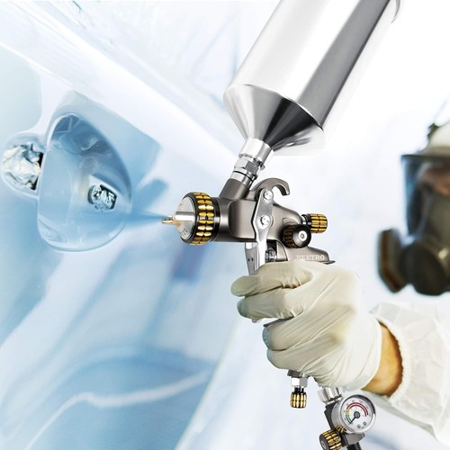 Professional HVLP Gravity Feed Sprayer - 1000ml, Stainless Steel, Easy Clean - Picture 9 of 10