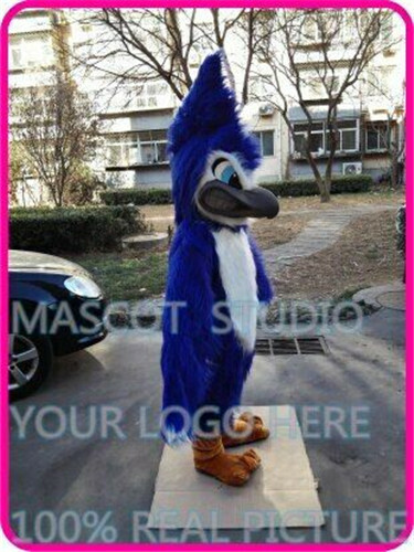 Disfraz de Mascota Águila Azul Traje Juegos con disfraces Fiesta Juego Vestido Conjunto Halloween Adulto - Imagen 4 de 4