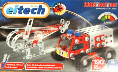 Fire Fighter Set Eitech Steel Building Construction Toy Set Fire Truck Metal C80