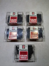 Hardened Threaded Color Panel Nails Black -Lot Of - 5 Boxes NEW OLD STOCK 