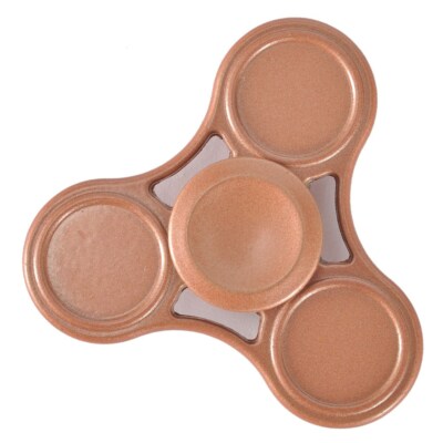 ALUMINUM 3-EDGE SLIM FIDGET SPINNER Autism TOY - ROSE GOLD