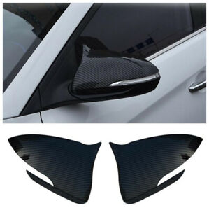 Rear view mirror cover for HYUNDAI Elantra 2019-2020 Carbon Fiber style 