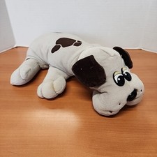 Vintage 1985 Pound Puppies Tonka Large Gray w Brown Spots 18  Plush Stuffed