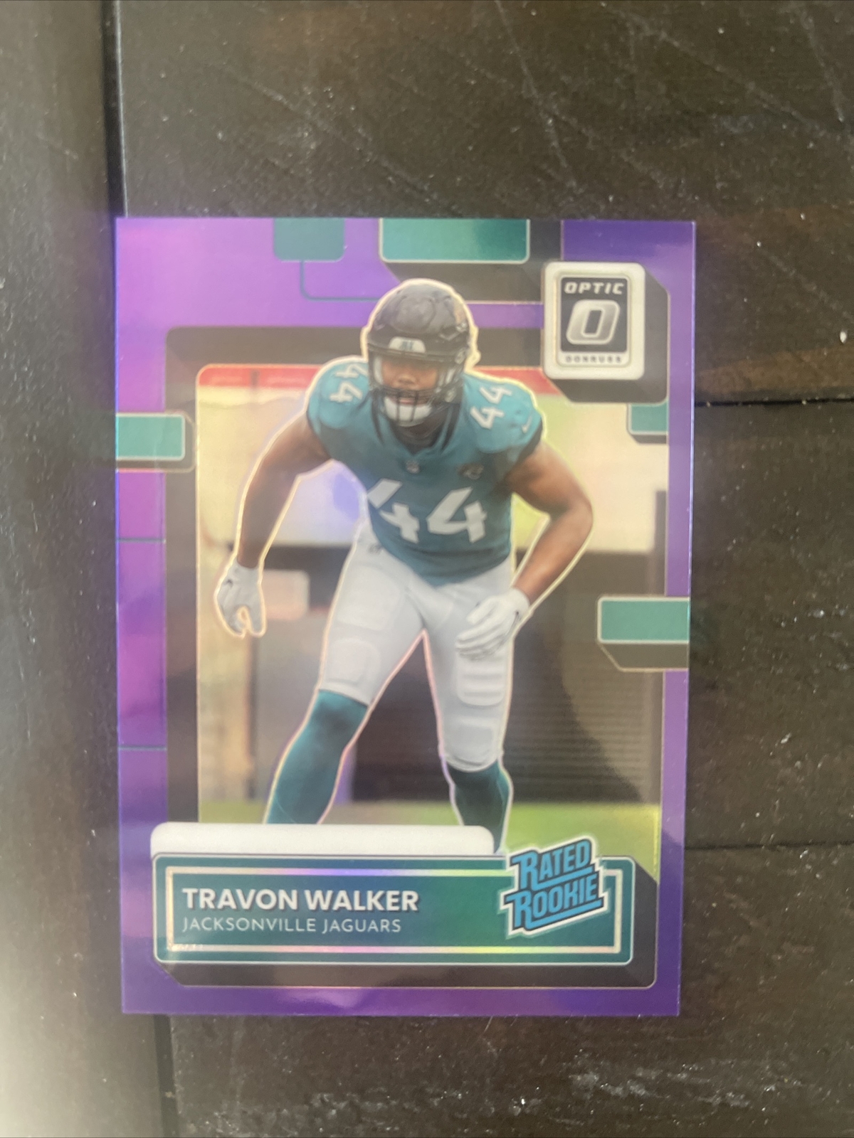 2022 Panini Donruss Rated Optic Preview Purple /50 Travon Walker Rookie RC