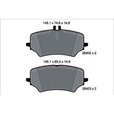 TEXTAR Bremsbelagsatz, Scheibenbremse 2640201
