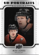 Max Jones #P-85 - 2019-20 Series 2 - UD Portraits Rookies