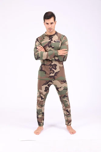 Men's Thermal Underwear Long Johns Tight Warm Soft Outdoor Sports Sets Army Camo - Bild 30 von 37